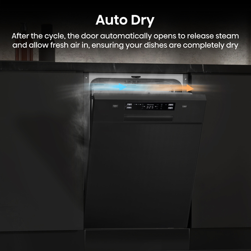 Hisense HS523C15BUK Slimline Freestanding Dishwasher - Black – image 5