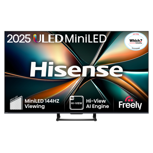Hisense U7Q 55" 4K Ultra HD MiniLED Smart Freely TV [2025] - 55U7QTUK, Black - image 1
