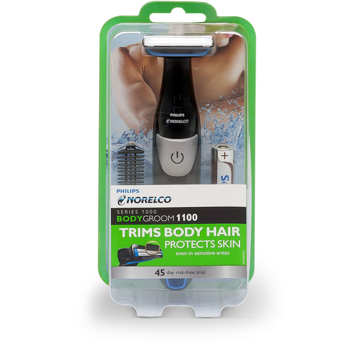 Philips Norelco Bodygroom 1100 BG1026/60 body groomer/shaver Black, Blue – image 3