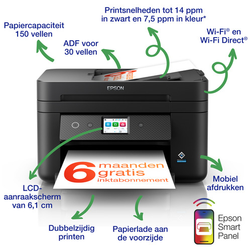 Epson WorkForce WF-2960DWF all-in-one printer – Foto 3 van 10