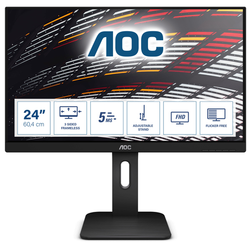AOC P1 24P1. Bildschirmdiagonale: 60,5 cm (23.8 Zoll), Bildschirmauflösung: 1920 x 1080 Pixel, HD-Typ: Full HD, Bildschirm