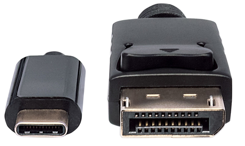 Manhattan USB Type C auf DisplayPort-Adapterkabel 1m zwart, afbeelding 3