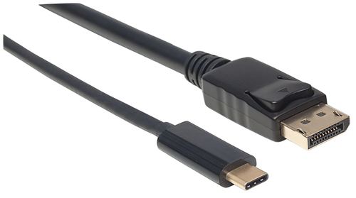 Manhattan USB Type C auf DisplayPort-Adapterkabel 1m zwart, afbeelding 2