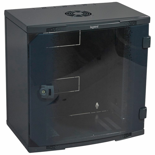Legrand 046207 rack cabinet 12U Wall mounted rack Black