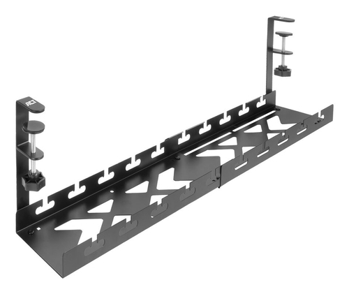 ACT Verstelbare kabelgoot voor onder een bureau. montage via klemsysteem. 43-72cm