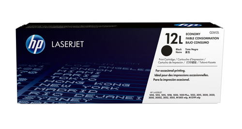 HP 12L Economy Black Original LaserJet Toner Cartridge