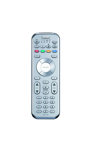 Philips SRU740NC/05 télécommande IR Wireless CD/MD, DVD/Blu-ray, SAT, TV, VCR Appuyez sur les boutons 0