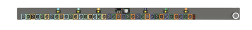 Vertiv Geist MNR5MHB1-36PNB8-5CS15A0A10-S-A power distribution unit (PDU) 36 AC outlet(s) 0U Black