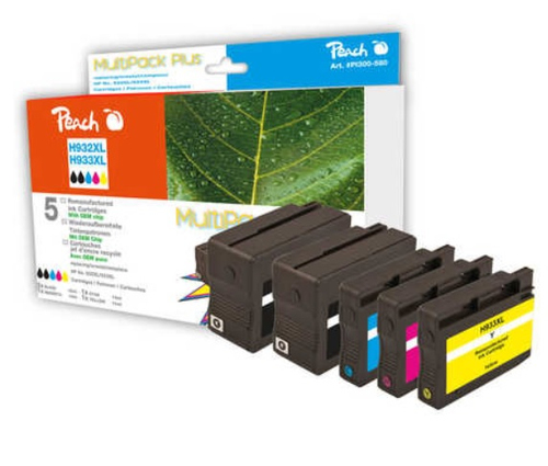 Peach 319227 ink cartridge 5 pc(s) Black, Cyan, Magenta, Yellow