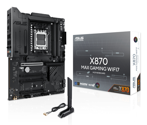 Asus X870 Max Gaming WIFI7 DDR5 Atx Socket AM5 Motherboard - image 1