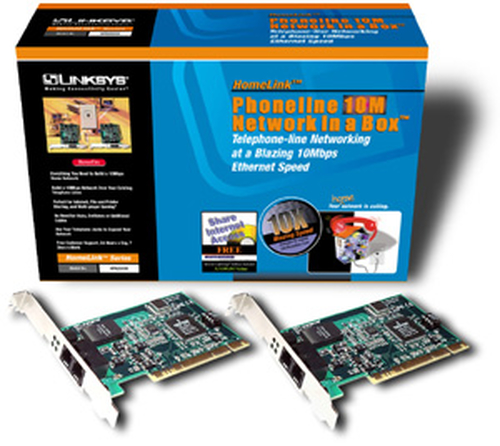 Linksys Homelink Phoneline 10M Network Starter Kit
