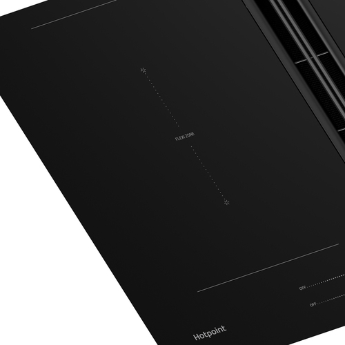 Hotpoint PVH802FK hob Black Built-in Zone induction hob 4 zone(s) Built-in hood – image 2