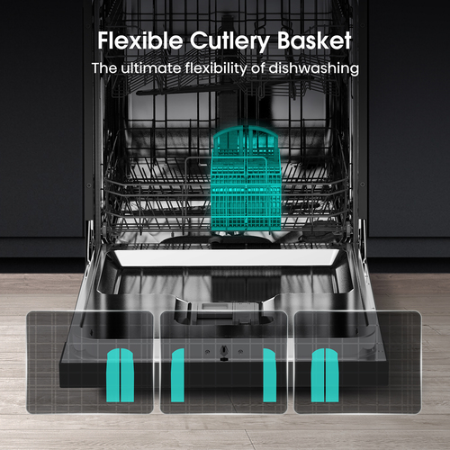 Hisense HS622E90BUK Full-size Dishwasher - Black - image 5