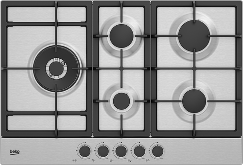 Beko HIAL75225SXE Нержавеющая сталь Встроенный 75 cm Газовый 5 зона(ы)