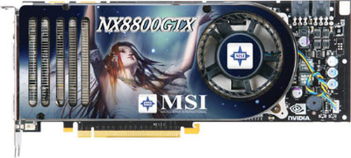 MSI NX8800GTX-T2D768E-HD-OC GeForce 8800 GTX GDDR3