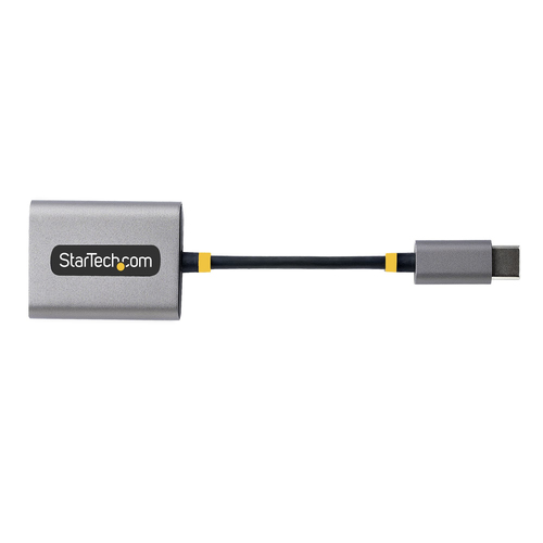 Startech USB-C Headphone Splitter, USB Type C Dual Headset Adapter w/Microphone Input, USB C to 3.5mm Adapter/Earphone Dongle, USB C to Audio Jack/Aux Output - Mic and Headset Controls, Built-in 24-bit DAC (USBC-AUDIO-SPLITTER) Lydsplitter Sort Grå – billede 6