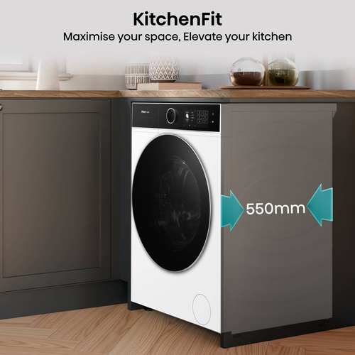 Hisense WD5I1045BWQ 10.5kg/6kg 5i KitchenFit Series Autodose WiFi Enabled Washer Dryer - White - image 6