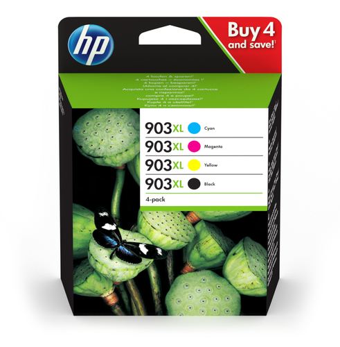 Oryginalny tusz wkład atramentowy HP 903 XL 4-Pack CMYK (3HZ51AE)