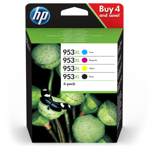 Oryginalny komplet wkład tusz do drukarki HP 953 XL (3HZ52AE) Kolorowy (CMYK)