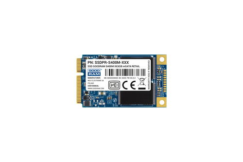 Goodram SSDPR-S400M-480 pooljuhtketas 480 GB mSATA Jada ATA III TLC