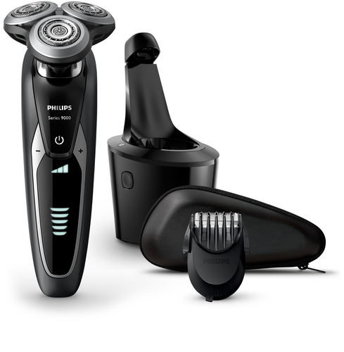 Philips SHAVER Series 9000 S9531/31 raseerija mehele Pöörlevad terad Must, Hall