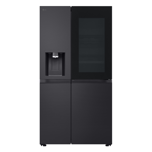 LG InstaView GSXE91EVAD American-Style Smart Fridge Freezer - Black Steel, Black - image 1