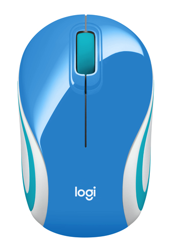 Mouse Logitech M187 Mini Optico Usb Plug Play 1000Dpi Blue 910 005360  - 910-005360