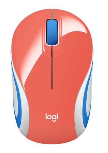 910-005362 MOUSE LOGITECH MINI INALAM M187 CORAL 910-005362