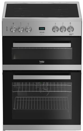 Beko EDC633S cooker Freestanding cooker Electric Ceramic hob Silver