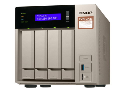 QNAP TVS-473E NAS Tower AMD Embedded R-Series SoC RX-421BD – image 4