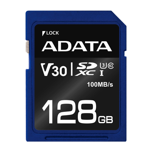 Secure Digital ADATA V30 SDXC UHS-I U3 ADATA ASDX128GUI3V30S-R