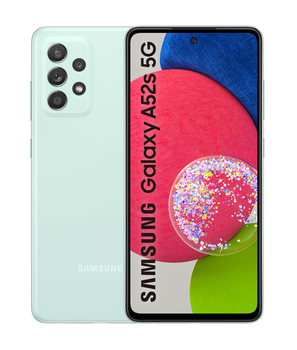 Samsung Galaxy A52s 5G SM-A528BLGDEUE smartphone 16.5 cm (6.5") Hybrid Dual SIM Android 11 USB Type-C 6 GB 128 GB 4500 mAh Mint colour – image 2