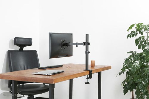 Neomounts by Newstar monitor bureausteun. Product colour: Black, Maximum weight capacity: 8 kg, Mounting type: Desk. Depth