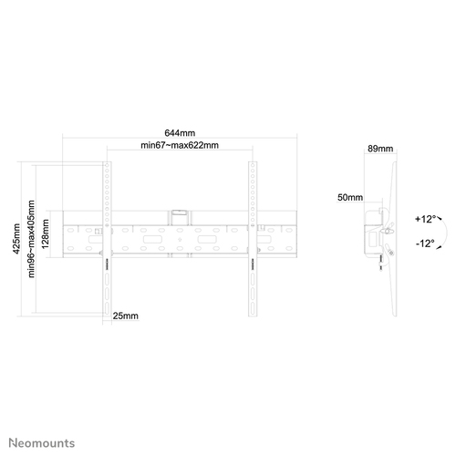 Neomounts LFD-W2640MP - TV wandsteun, afbeelding 9