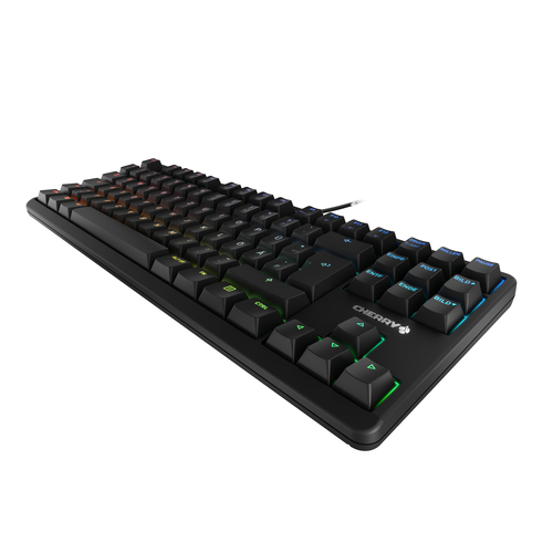 CHERRY G80-3000N RGB TKL Tastatur Mekanisk RGB/16 millioner farver Kablet Tysk