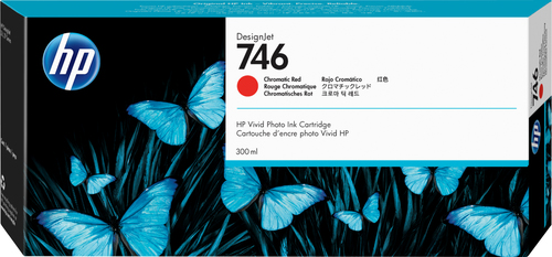 P2V81A HP 746 300-ML CHROMATIC RED INK  CARTRIDGE