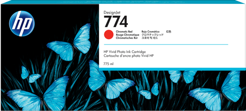 HP 774 CHROMATIC  RED INK CARTRIDGE - P2W02A