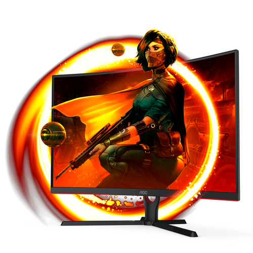 AOC C32G3E computer monitor – image 2