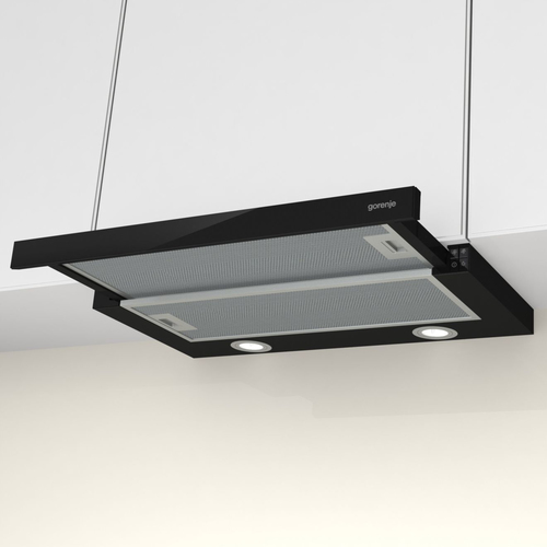 Gorenje TH62E4BG Semintegrada (extraíble) Negro 450 m³/h