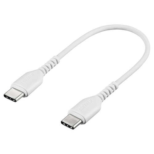 Buffalo 0.1m, USB Type-C - USB Type-C USB-kaabel USB 2.0 0,1 m USB C Valge