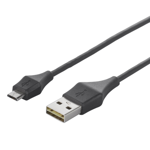 Buffalo 0.2m, USB Type-A - USB microB USB-kaabel USB 2.0 0,2 m USB A Micro-USB B Must