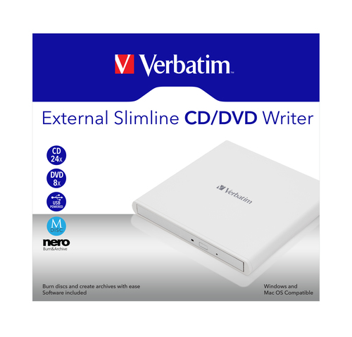 Verbatim Mobile DVD ReWriter USB 2.0 White – image 9