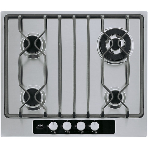AEG 65754GM hob Silver Built-in Gas 4 zone(s)