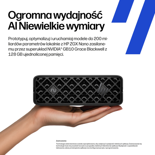 HP Inc. Stacja ZGX Nano G1n AI Nvidia GB10 1TB/128GB         CZ9K1ET