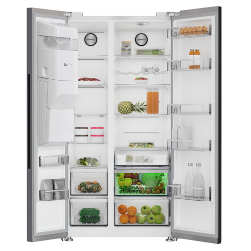 Grundig GSBSPDM4FVX American Style Fridge Freezer with Plumbed Water and Ice Dispenser and VitaminZone Technology – image 3