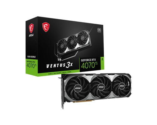 MSI VENTUS GEFORCE RTX 4070 Ti 3X E1 12G OC видеокарта NVIDIA 12 GB GDDR6X