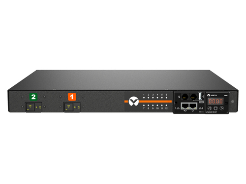 Vertiv Geist MNR3E1R6-12CF18-3TL6A0H10-S power distribution unit (PDU) 12 AC outlet(s) 0U Black