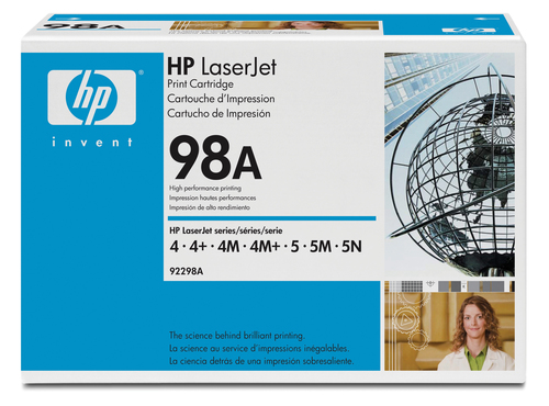 HP 98A Black Original LaserJet Toner Cartridge