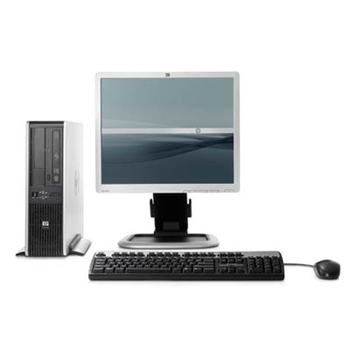 HP Compaq dc7800p Intel Core™2 Duo Processor E6550 Small Form Factor PC and L1950 Flat Panel Monitor