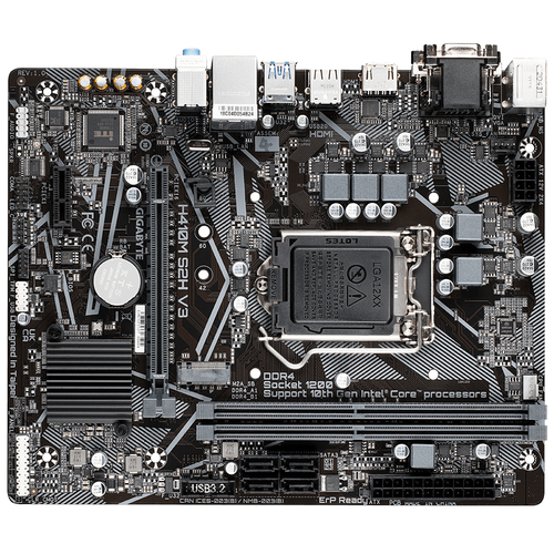 GIGABYTE H410M S2H V3 материнская плата Intel H510 LGA 1200 (Socket H5) Микро ATX